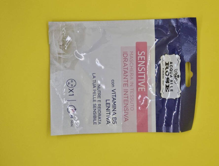 Acqua Alle Rose gezichtsmasker sensive huid 1 stuk vitamine b5