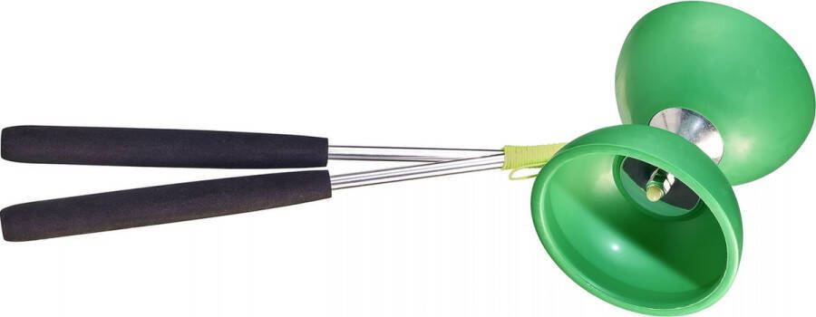 Acrobat Set 105 Rubber Diabolo Dark Green + aluminum hand sticks