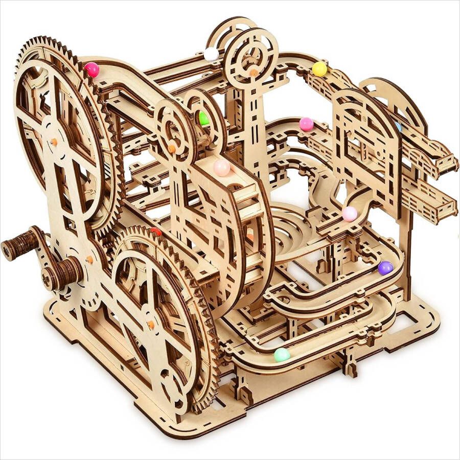 ACROPAQ 3D Houten Marmer Doolhof Puzzels Mechanische Modelbouwset voor Volwassenen Lijmvrij Houten Puzzels 3D Puzzel Houten Puzzel PUZ3D7