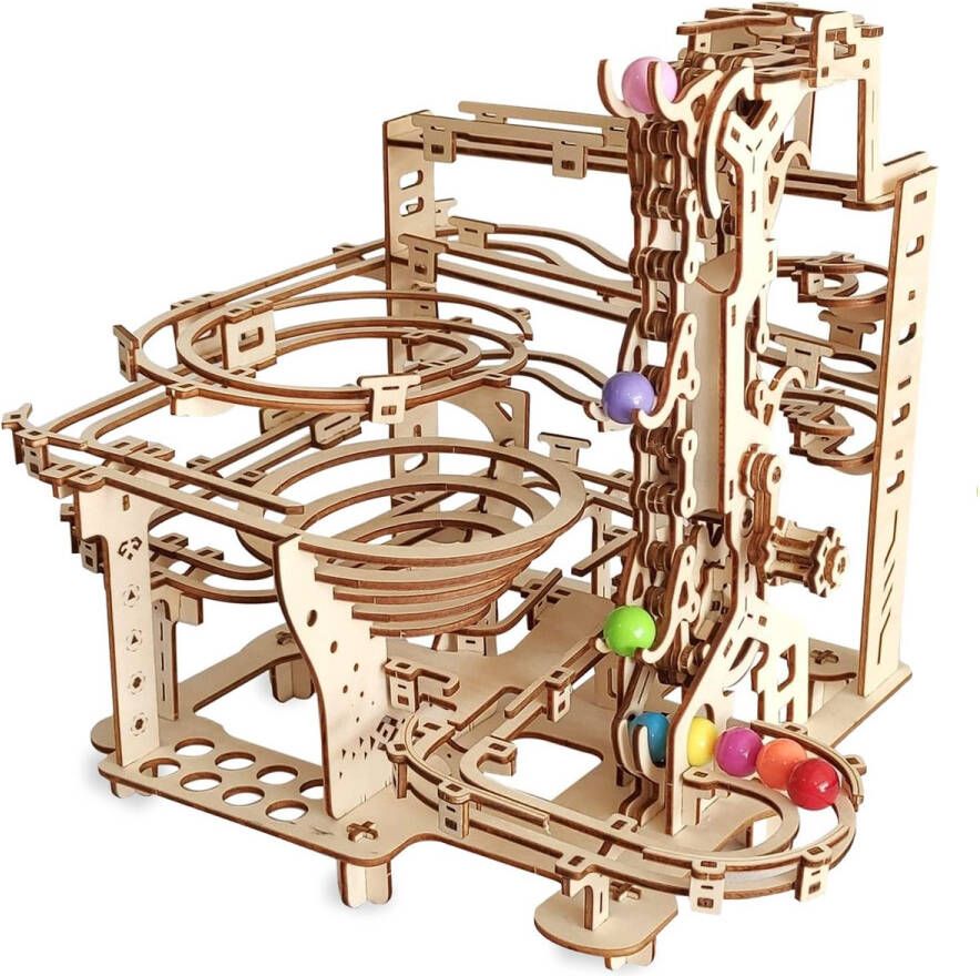 ACROPAQ 3D Houten Tijd en Ruimte Tunnel Puzzels Mechanische Modelbouwset voor Volwassenen Lijmvrij Houten Puzzels 3D Puzzel Houten Puzzel PUZ3D5