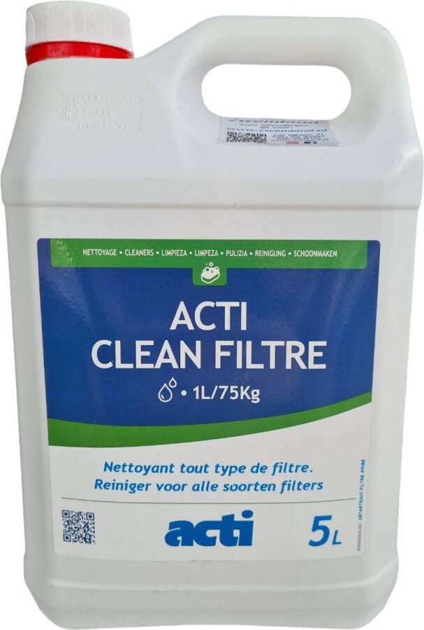 Acti Zwembad Filter Reiniger Ontkalker 5L