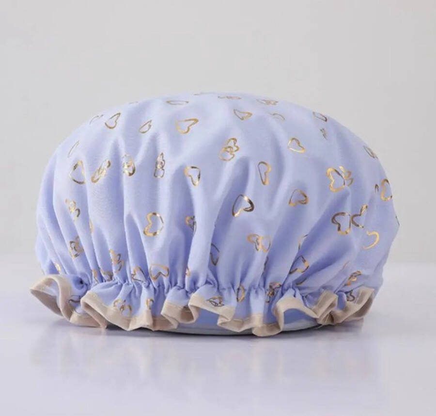 Actie4you Douchemuts Douchekapje Douche cap voor vol haar Muts – Haarbeschermer – Blauw