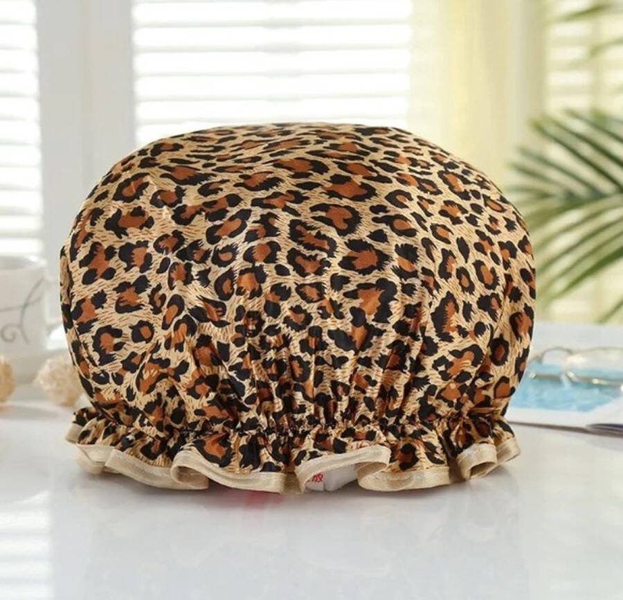 Actie4you Douchemuts Douchekapje Douche cap voor vol haar Muts – Haarbeschermer – Tijger