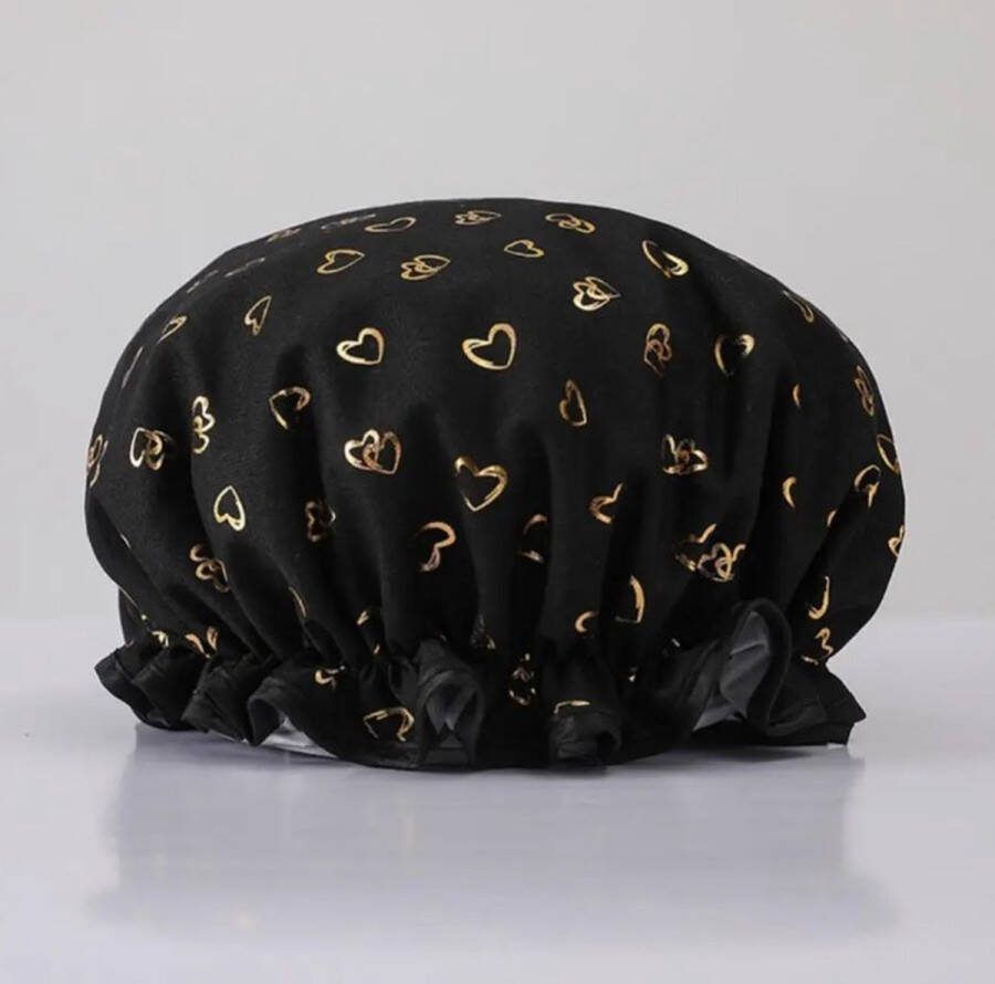 Actie4you Douchemuts Douchekapje Douche cap voor vol haar Muts – Haarbeschermer – Zwart