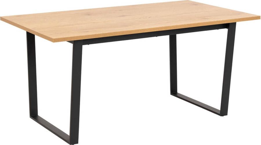 Giga Living Eettafel Liam Mat Eiken Melamine 160cm