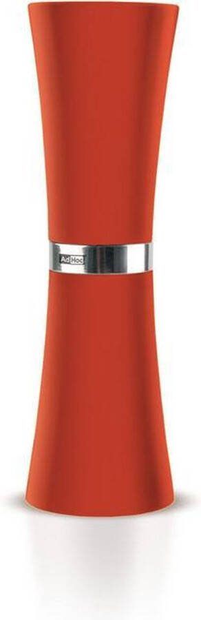 Ad Hoc Adhoc Peper- Of Zoutmolen Fresco 18 X 5 Cm Rvs keramiek Rood