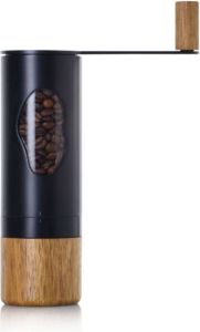 Ad Hoc Koffiemolen Mrs. Bean 0.62 Liter Zwart RVS Acaciahout AdHoc