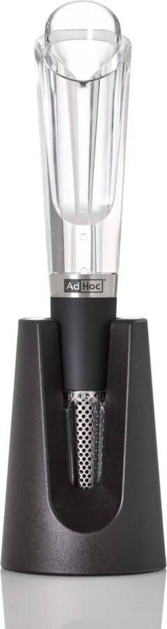 AdHoc Airovin Wijnschenker en Beluchter Acrylaat Kunststof Zwart