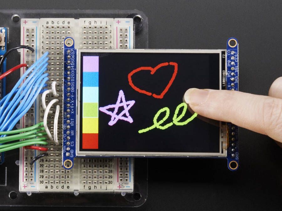 Adafruit 2.8 inch TFT LCD with Touchscreen w MicroSD 1770