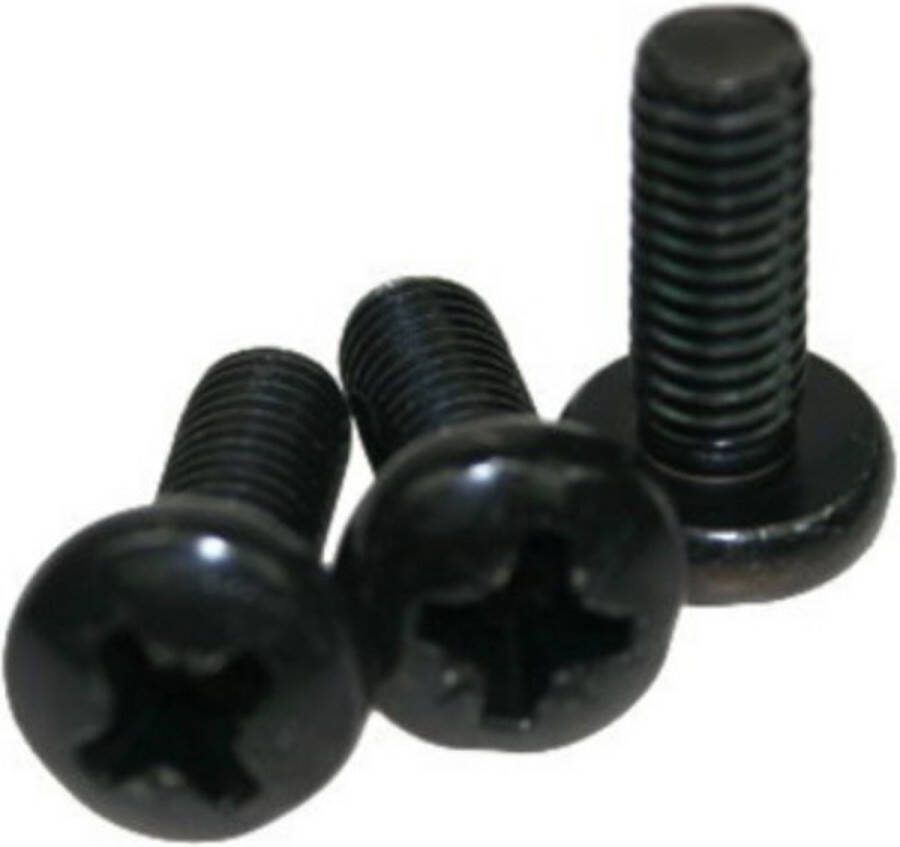 Adam Hall 5410BLK Rackschroef set 20 Stk. M6 x 16mm Schroeven