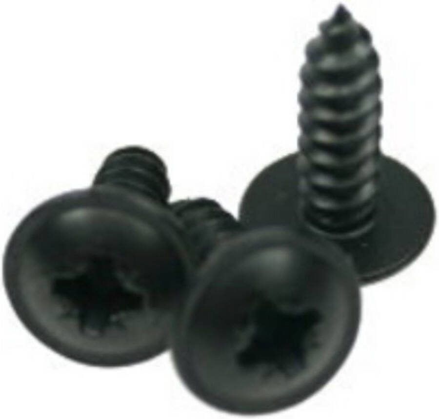 Adam Hall 5544BLK Spanplatenschroef set 20 Stk. Flachhoofd 12mm Schroeven