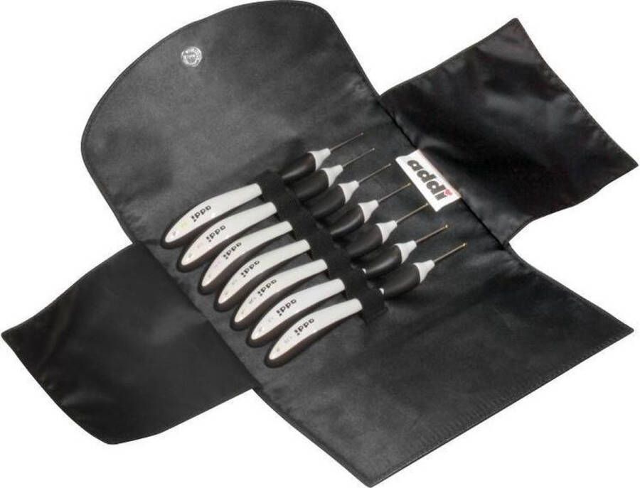 Addi Swing etui met 7 haaknaalden kleine maten