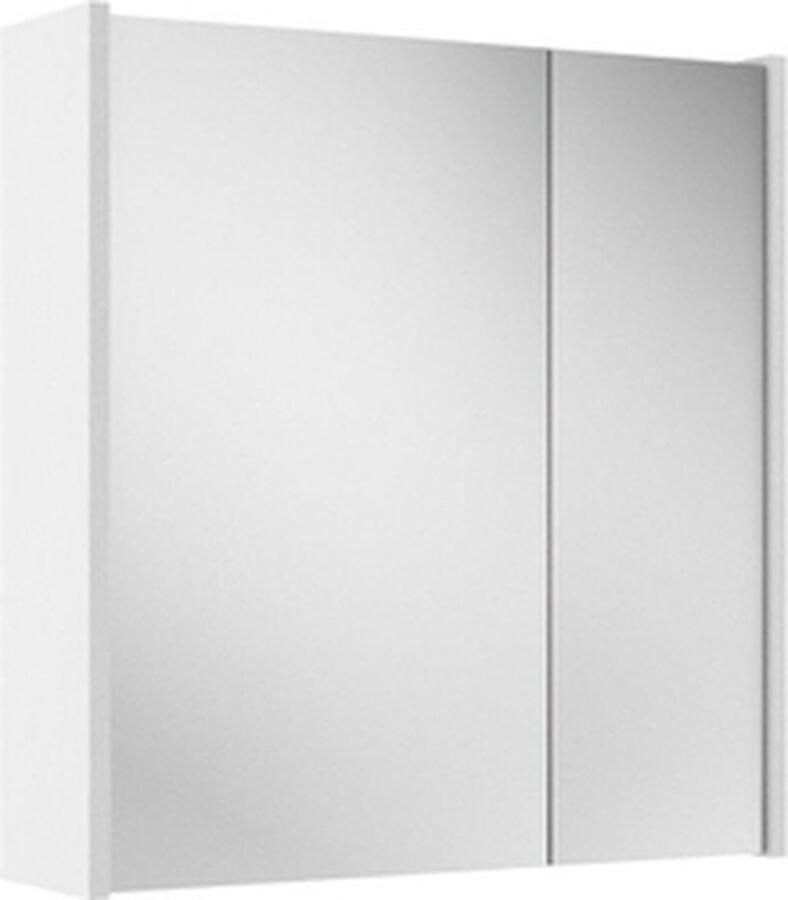 Adema Spiegelkast 60x63x16cm inclusief zijpanelen mat wit