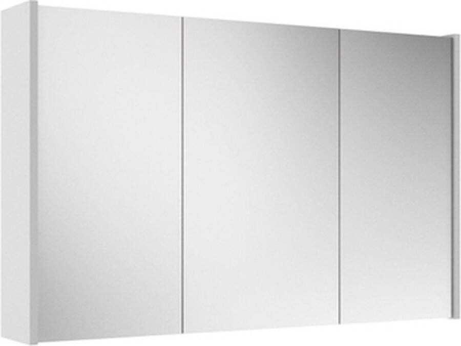 Adema Spiegelkast 100x63x16cm -inclusief zijpanelen greige (grijs)
