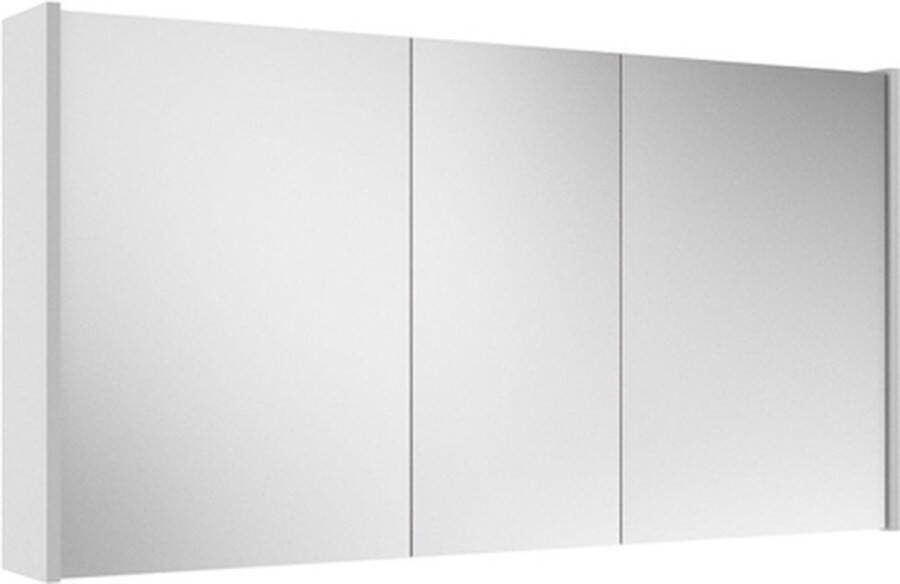 Adema Spiegelkast 120x63x16cm -inclusief zijpanelen greige (grijs)