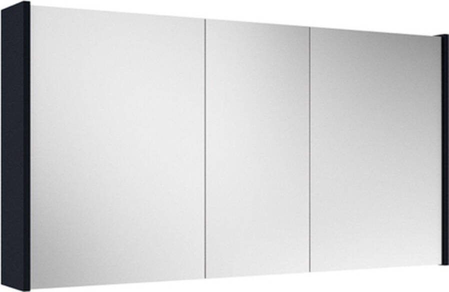 Adema Spiegelkast 120x63x16cm -inclusief zijpanelen mat marine blauw