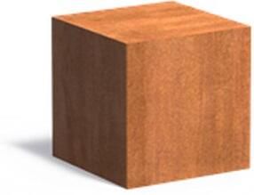 Adezz Cortenstaal Sokkel Plantentafel 40x40x40cm Voetstuk voor Vuurschaal Zuil voor Standbeeld Roestkleur