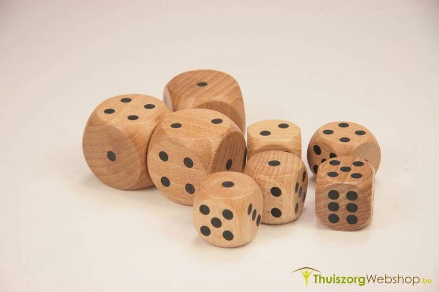 Adhome Vergrote Dobbelstenen: Set van 12 dobbelstenen van 3 cm