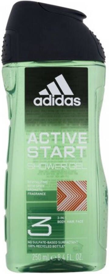 Adidas Active Start Shower Gel 3-In-1 250ml
