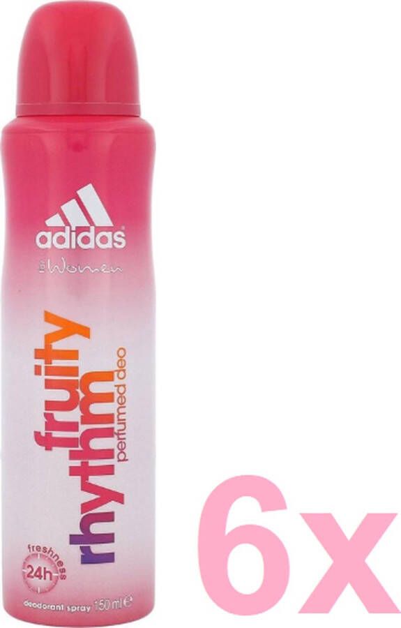 Adidas Deodorant Fruity Rhythm 6 x 150ml Voordeelverpakking