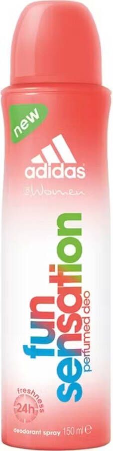 Adidas Woman Deodorant Spray Fun Sensation 6 x 150ml Voordeelverpakking