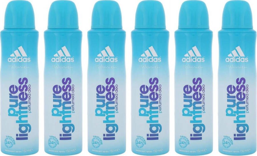 Adidas Women Pure Lightness Deodorant spray 6 x 150 ml