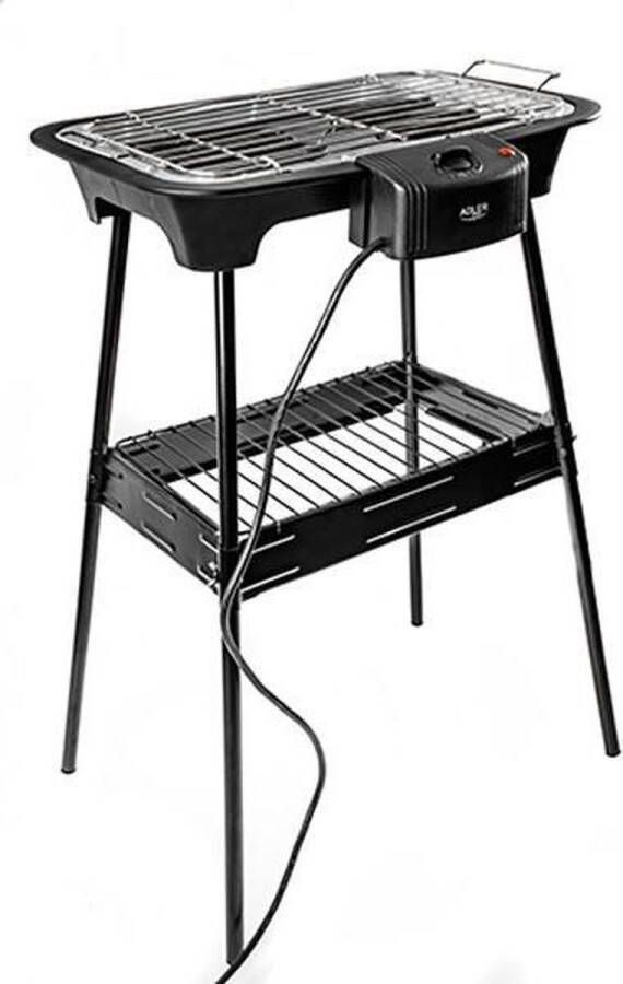 Voordeelketen Adler Ad 6602 Elektrische Barbecue 2000 Watt Zwart