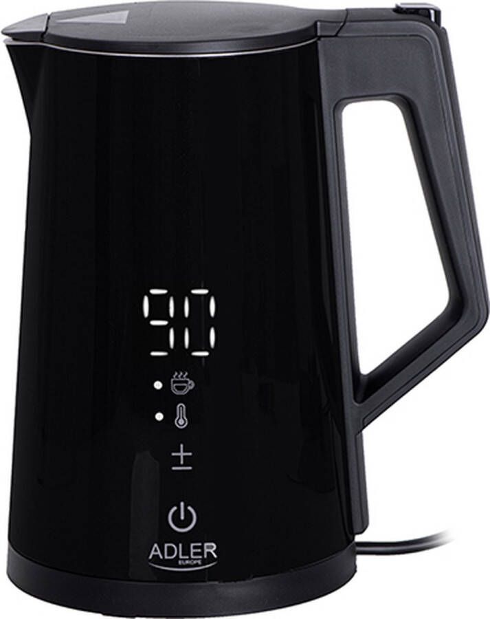 Adler AD 1345 zwart Waterkoker met LED-display & temperatuurregeling 1 7L STRIX