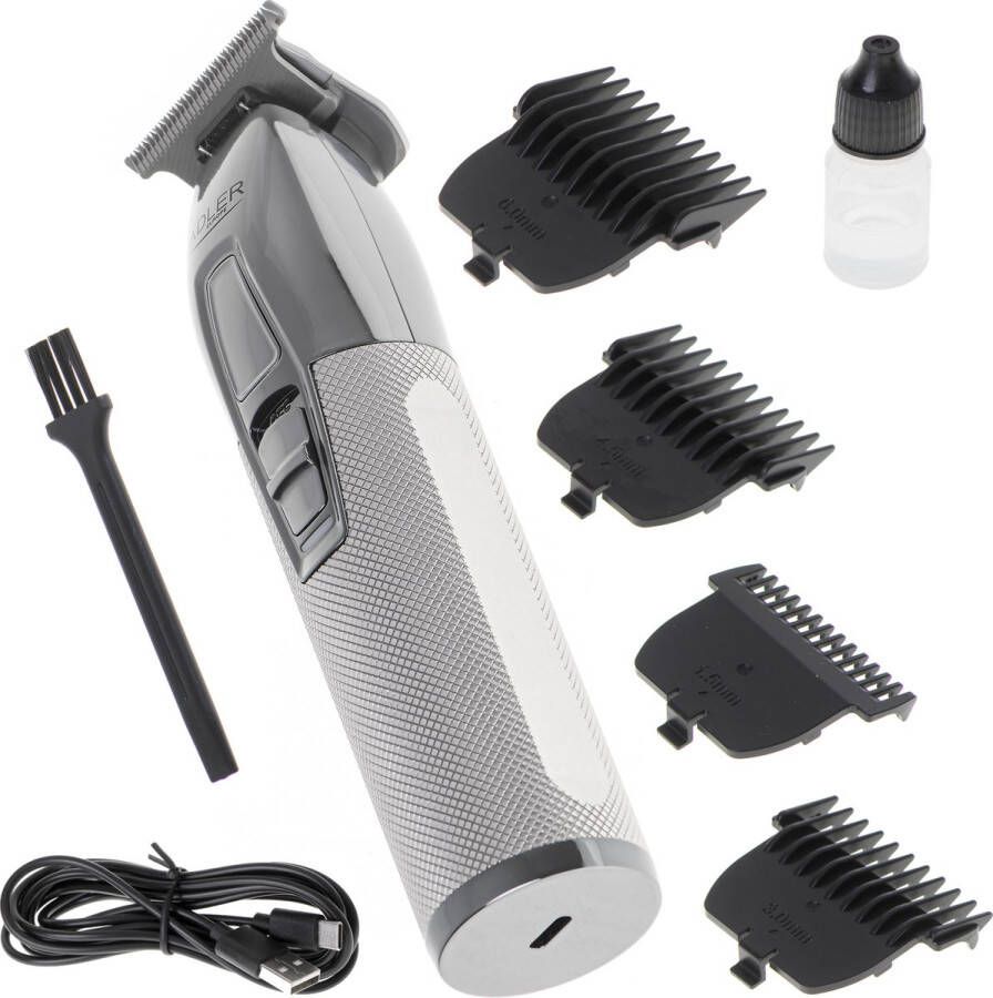 Adler AD 2836s Trimmer professioneel USB zilver