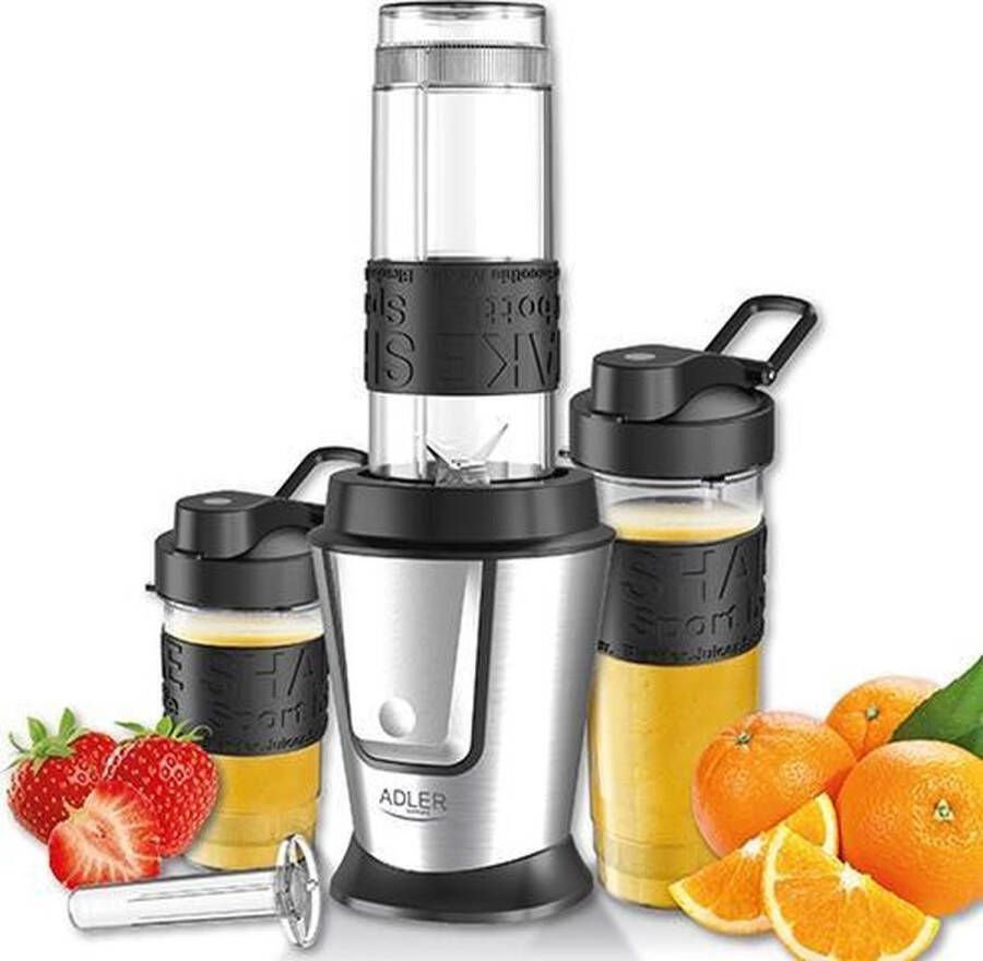 Adler AD 4081 Personal blender met koelstick 2 sportbekers