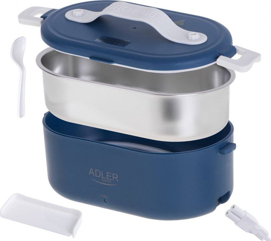 Adler AD 4505 Lunchbox Verwarmde voedselcontainer 0 8 liter Blauw