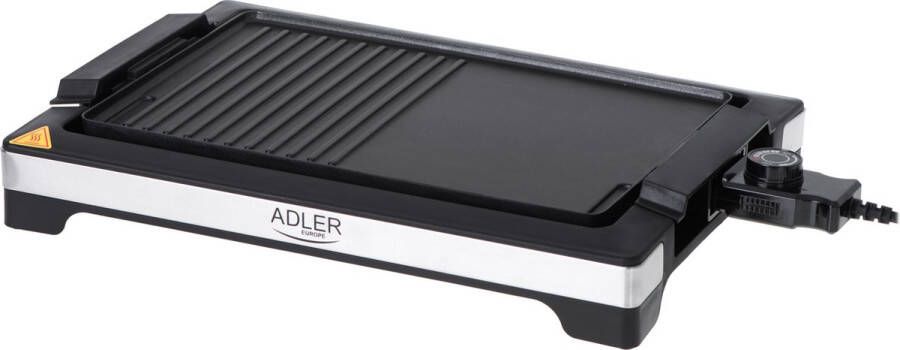 Adler AD 6614 Elektrische tafelgrill 3000 watt verschillende bakoppervlaktes