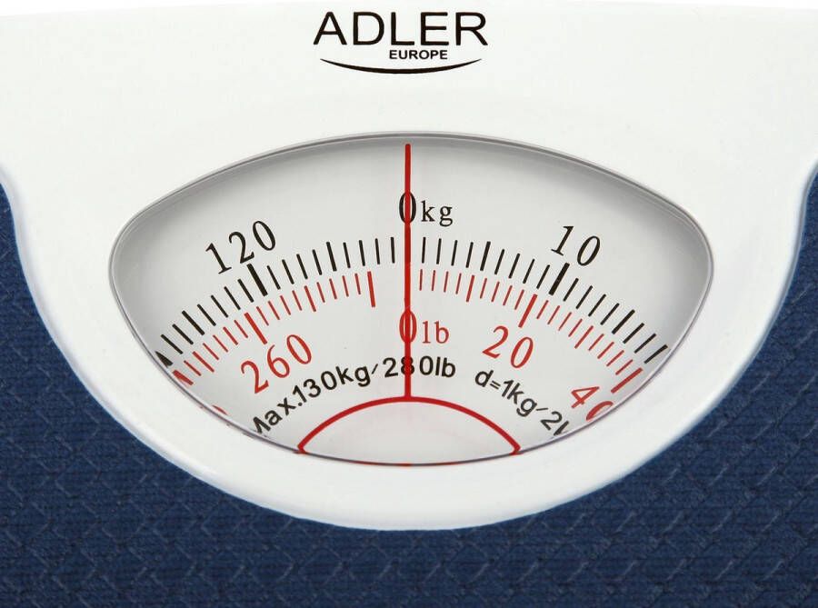 Adler Top Choice Analoge weegschaal Blauw tot 130 kg