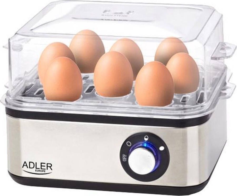 Adler Top Choice Eierkoker 1- 8 eieren 500-800 watt