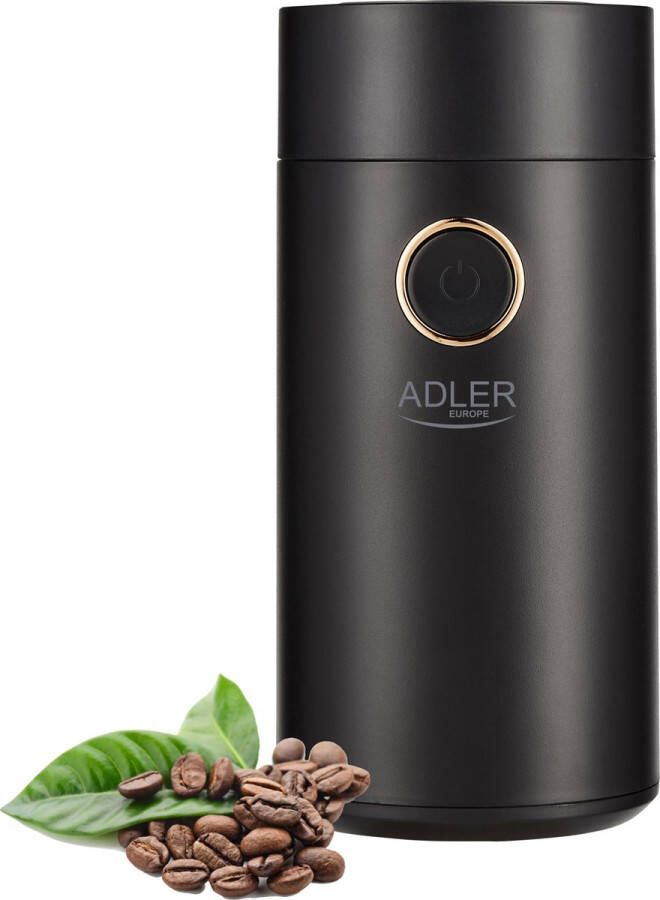 Adler Koffiemolen electrisch RVS Zwart Koffiebonen maler