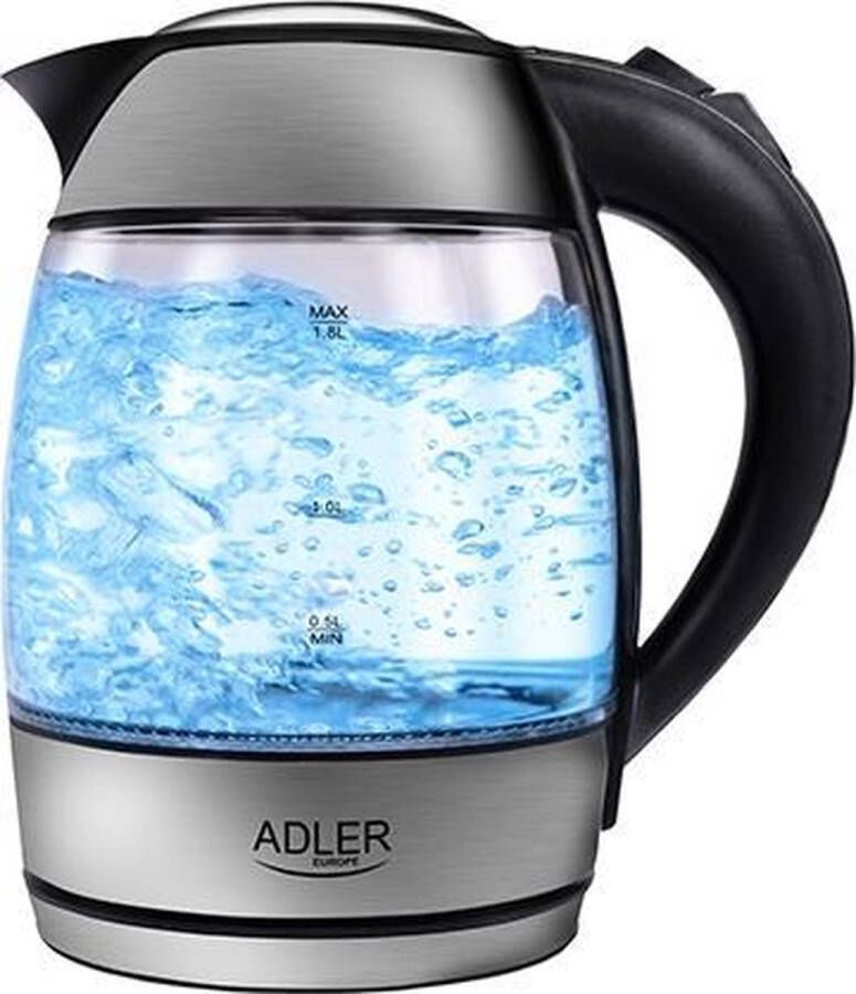 Merkloos Top Choice Glazen waterkoker 2200 watt 1.8 liter droogkookbeveiliging led