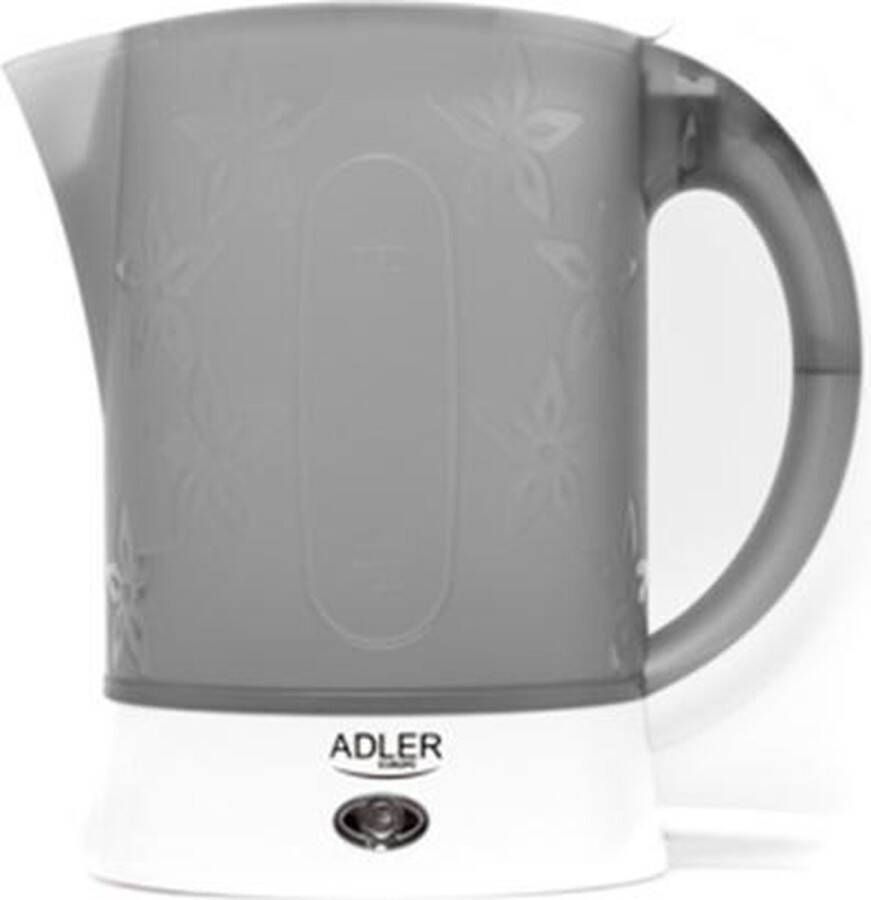 Adler Top Choice Kleine waterkoker voor op reis incl. kopjes 600 Watt 0.6 liter