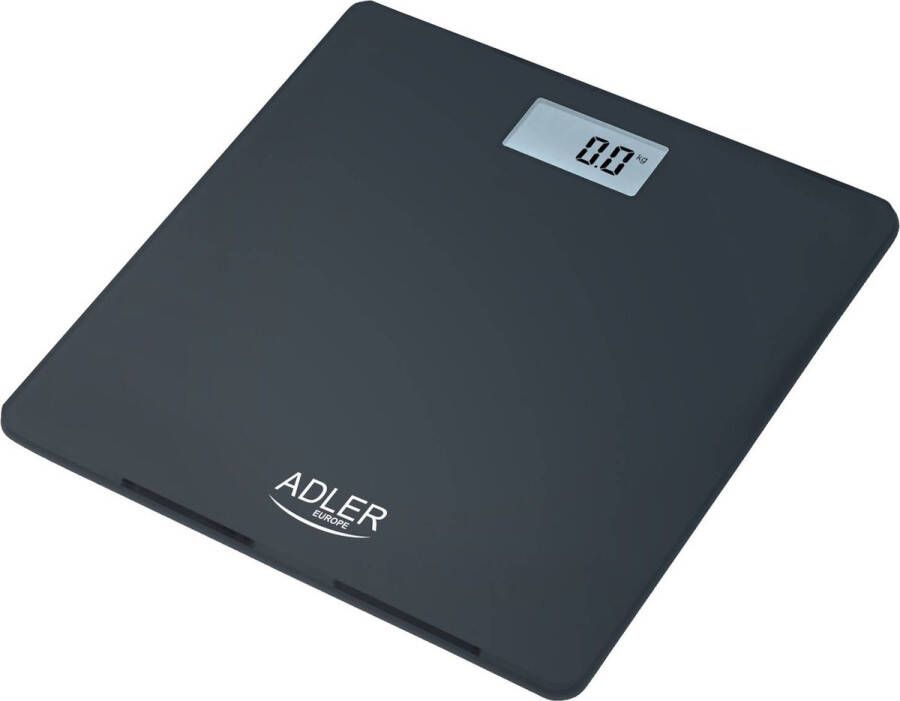 Adler Top Choice Personenweegschaal elektrisch zwart graniet 150 kg