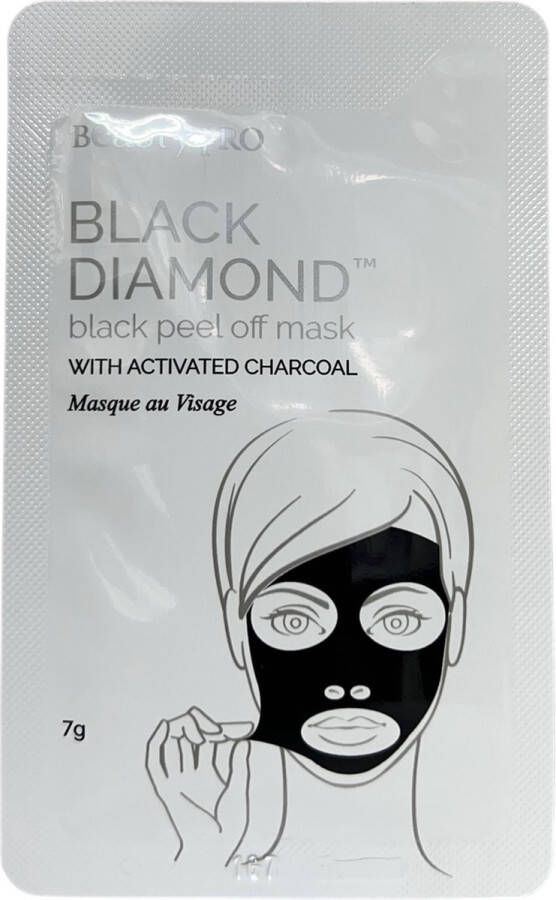 AE beauty BeautyPro Gezichtsmasker Black Peel van Geactiveerde Houtskool XXXL PACK 25 x 7 gr