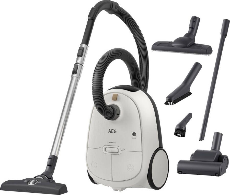 AEG Hygienic 6000 Stofzuiger Met stofzak 73 dB Parketzuigmond Turbozuigmond AB61H6SW