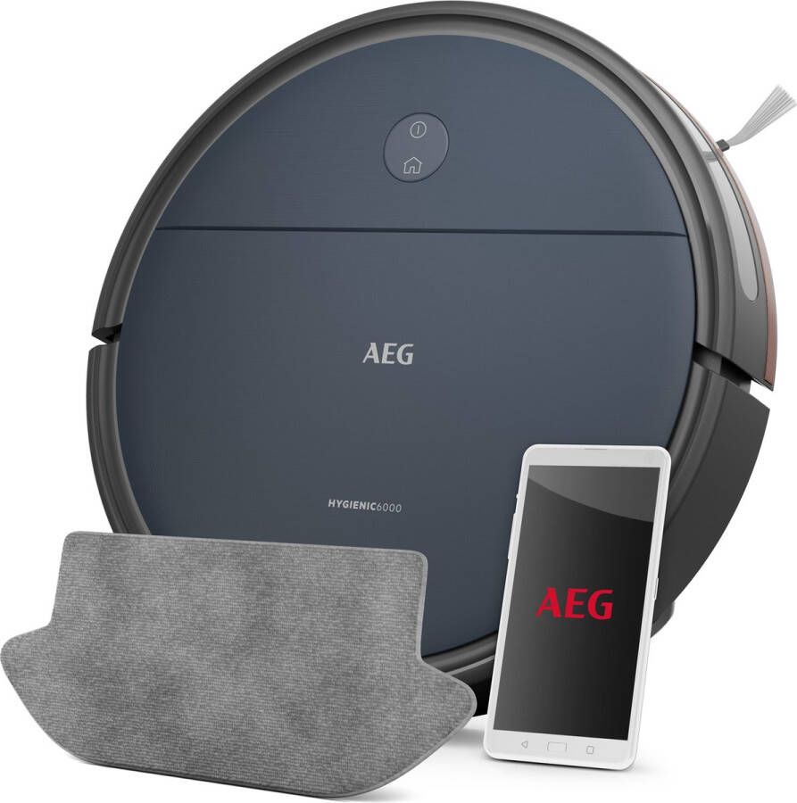 AEG AR61UW1DB Hygenic 6000 Robotstofzuiger Dweilen en stofzuigen