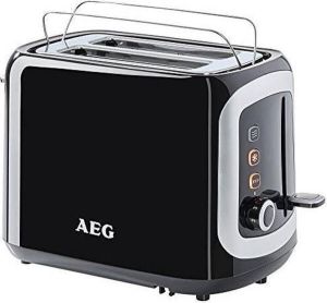AEG Automatische broodrooster AT 3300 Zwart Zilverkleur