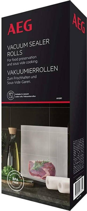 AEG AVSR1 Vacuumrollen Vacuumzakken 2 rollen 28x600 Scheurvast