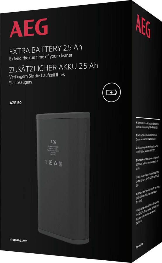 AEG AZE150 Stofzugier onderdeel Losse batterij voor de AP81 steelstofzuiger Accu stofzuiger