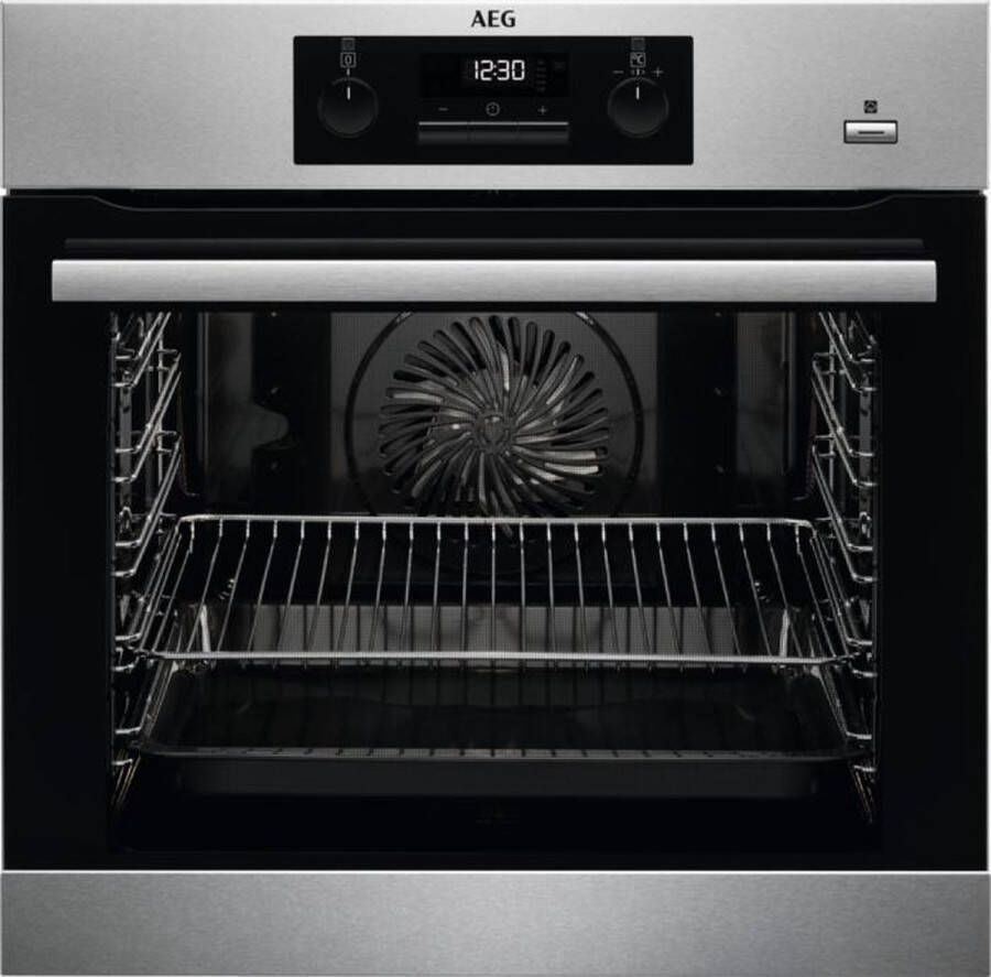 AEG 6000 serie SteamBake Heteluchtoven met stoomondersteuning met pyrolysereiniging BPB351020M
