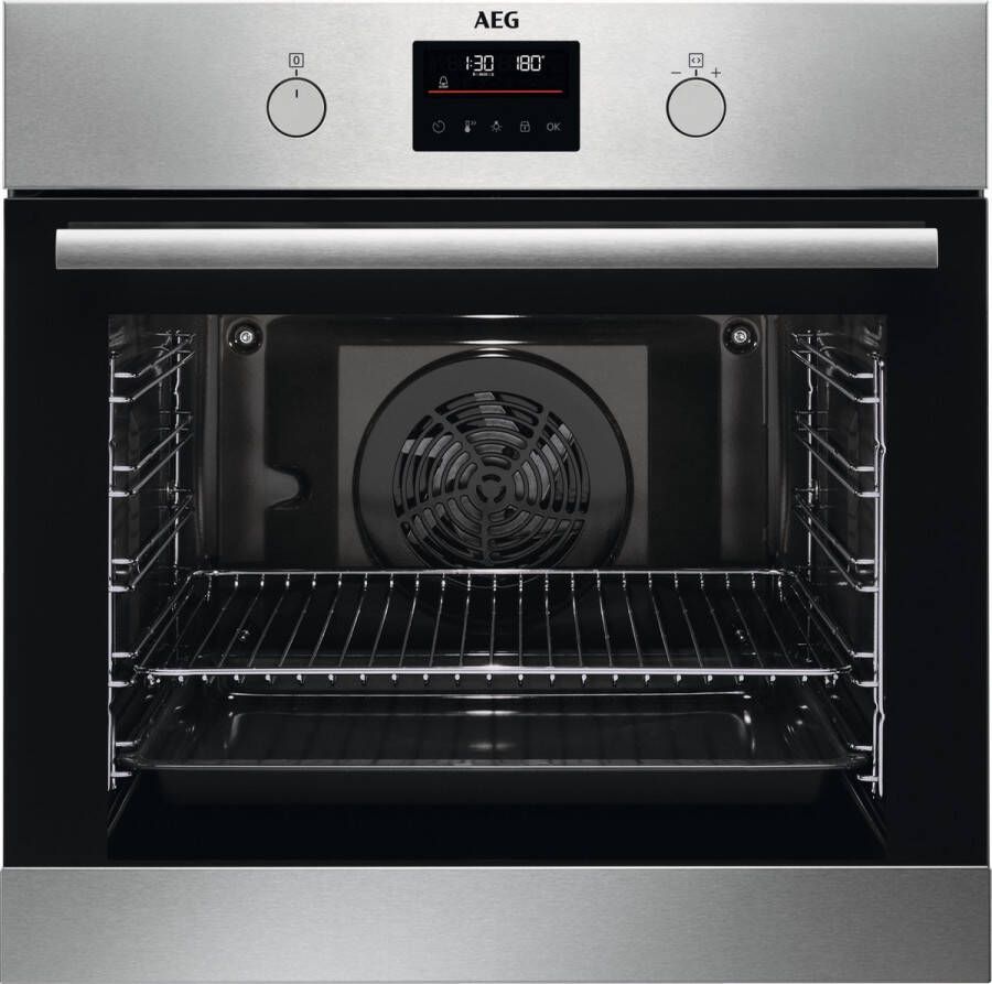 AEG 6000 serie SteamBake Heteluchtoven met stoomondersteuning met pyrolysereiniging BPB355061M