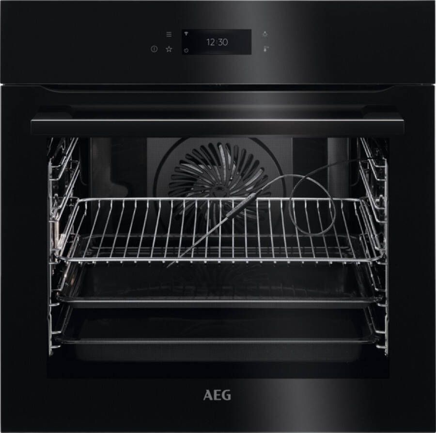 AEG BPE748380B Assisted Cooking Inbouwoven Heteluchtoven met Pyrolysereiniging- A++ Zwart