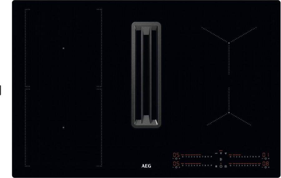 AEG Kookplaat met afzuiging 6000 serie ComboHob met Bridge functie 80 cm CDE84543CB
