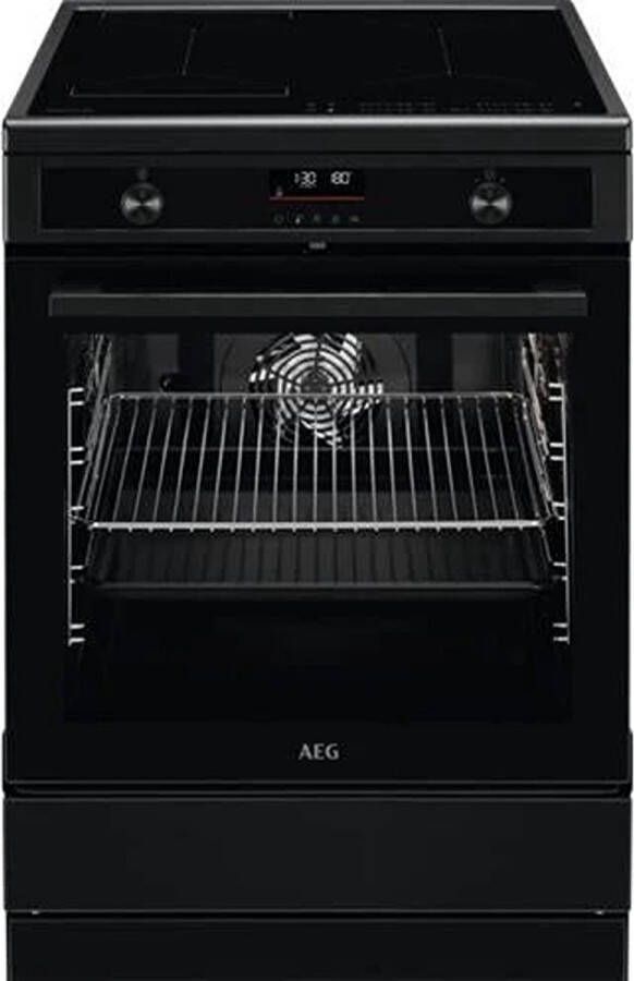 AEG CIB6490APB Vrijstaand fornuis Inductiekookplaat zones Zwart A+