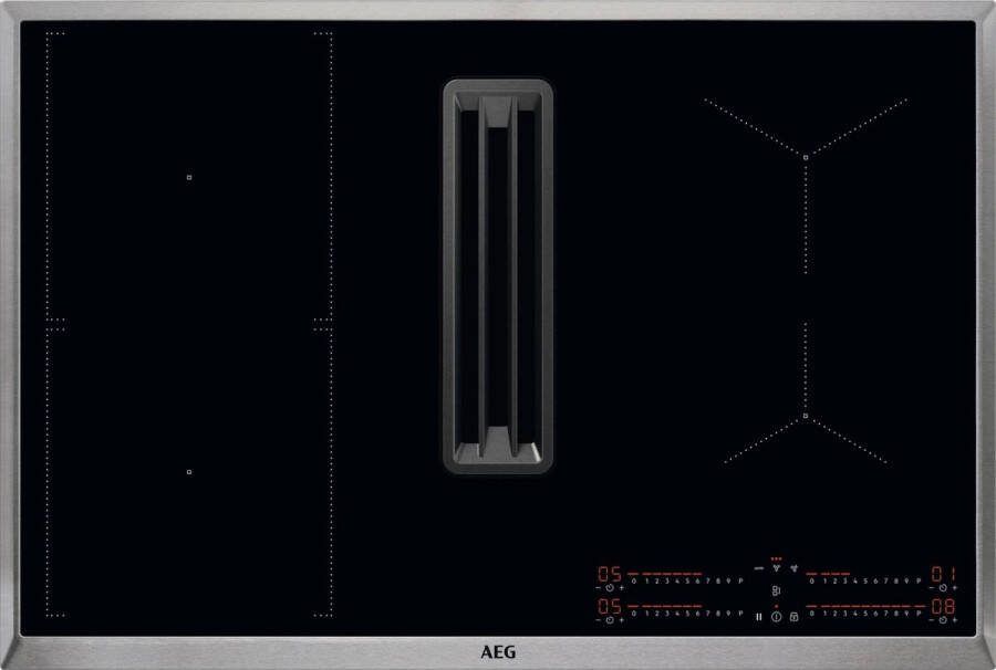 AEG COLI84COXB inductie kookplaat met afzuiging Hob²Hood